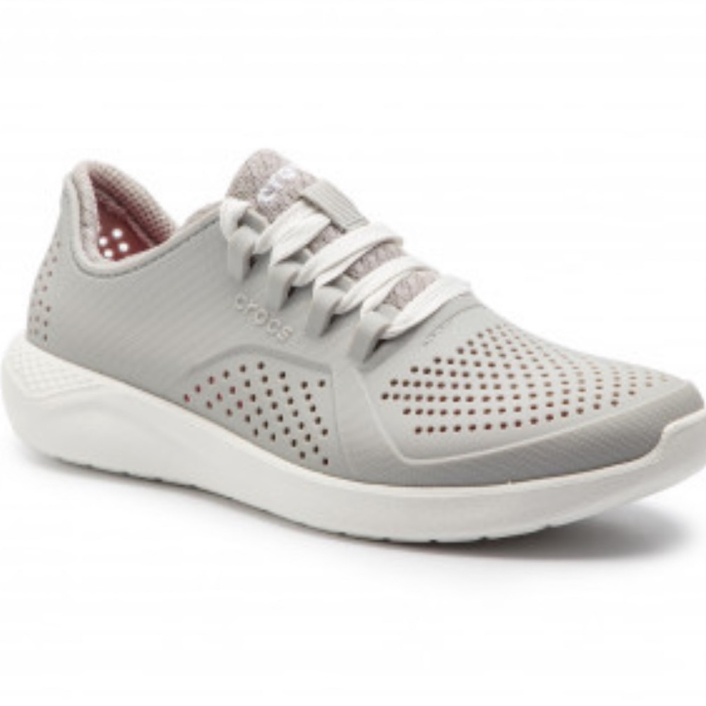 Crocs Literide Pacer Gray Lace Up Shoes Size 10 - Gem